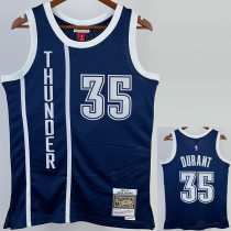 2015/2016 OKC DURANT #35 Royal Blue Retro Top Quality Hot Pressing NBA Jersey