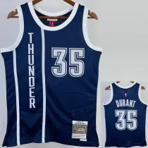 2015/2016 OKC DURANT #35 Royal Blue Retro Top Quality Hot Pressing NBA Jersey