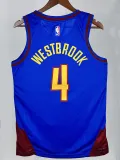22/23 Nuggets # 4 Blue Flying ManTop Quality Hot Pressing NBA Jersey