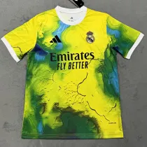 25/26 RMA Fluorescent Green  Fans Soccer Jersey