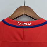 1998 Chile Home Retro  Soccer Jersey （98小字）