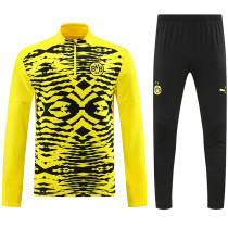 24/25 Dortmund Yellow &Blck Half Pull Tracksuit  (半拉链)