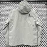 24/25 F705 CAMEL White Single Layer Hooded Windbreaker (连帽）