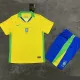25/26 Brazil Home Kids  Soccer Jersey