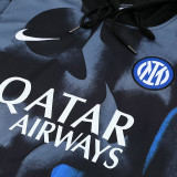 24/25 INT Black Hooded  Tracksuit