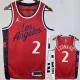 24/25 Clippers LEONARD #2 Red Top Quality Hot Pressing NBA Jersey (Trapeze Edition) 飞人版
