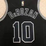 22/23 SA Spurs DEROZAN #10 Black Top Quality Hot Pressing NBA Jersey (Retro Logo)