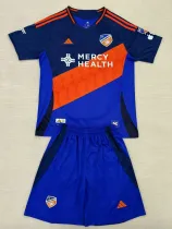 25/26 FC Cincinnati Home Kids Soccer Jersey(带章）