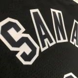 22/23 SA Spurs LEONARD #2 Black Top Quality Hot Pressing NBA Jersey (Retro Logo)
