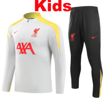 24/25  LIV Grey Kids Half Pull Tracksuit  (半拉链)