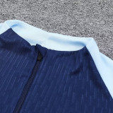 24/25 TOT Sapphire Blue Kids Half Pull Tracksuit  (童装、半拉链)