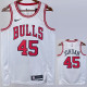 22/23 BULLS JORDAN #45 White Top Quality Hot Pressing NBA Jersey