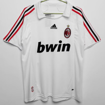 2007/2008 ACM Away White Retro Soccer Jersey