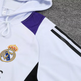 24/25 RMA White Hooded  Tracksuit白色