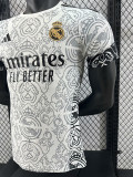 24/25 RMA white and Black patterns Special Edition Player Version Soccer Jersey