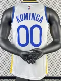22/23 WARRIORS KUMINGA #00 White Top Quality Hot Pressing NBA Jersey (V领)