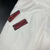 24/25 JOR White Grey Cotton shorts(005、前横大JOR标、全棉)