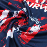24/25  PSG Sapphire Blue Inkjet  Player version Half Pull Tracksuit  (球员版、半拉链)