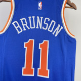 22/23 KNICKS BRUNSION #11 Blue Top Quality Hot Pressing NBA Jersey