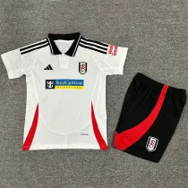24/25 Fulham Home  Kids Soccer Jersey