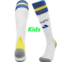 24/25  Leeds United  Home White Kids socks(儿童）
