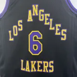 23/24 LAKERS JAMES #6 Black City Edition Top Quality Hot Pressing NBA Jersey