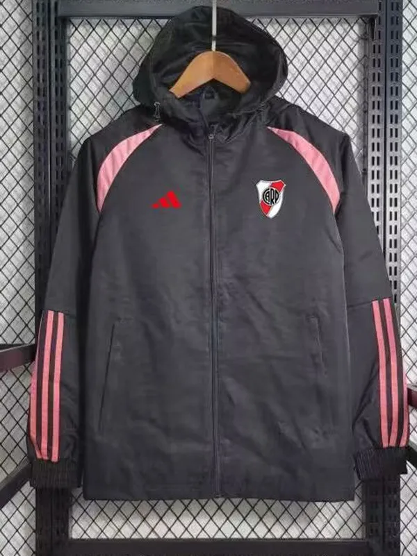 23/24 River Plate Black  Windbreaker