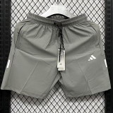 2025 DF2061 AD Whit Grey Casual shorts(白灰带短二杠）