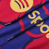 25/26  BAR Blue Red Team Logo Hooded  Tracksuit