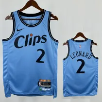 24/25 Clippers LEONARD # 2 City Edition Top Quality Hot Pressing NBA Jersey