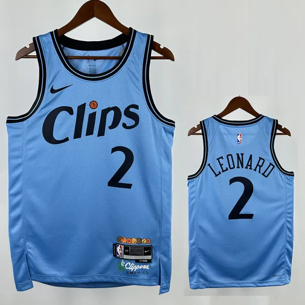 24/25 Clippers LEONARD # 2 City Edition Top Quality Hot Pressing NBA Jersey