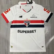 24/25 Sao Paulo  Home Fans Soccer Jersey(胸前SUPERBET)