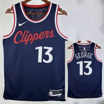 24/25 Clippers GEORGE #13 Navy Blue Away Top Quality Hot Pressing NBA Jersey
