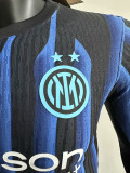 25/26  INT Blue Special Edition Long Sleeve Player Version Soccer Jersey