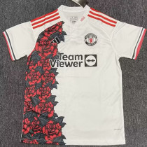 25/26 Man Utd Rose WhiteSpecial Edition  Fans Soccer Jersey