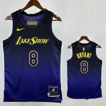 24/25 LAKERS BRYANT#8 Royal Blue City Edition Top Quality Hot Pressing NBA Jersey