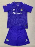 24/25  Real Betis Purple Goalkeeper  Kids Soccer Jersey