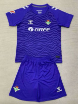 24/25  Real Betis Purple Goalkeeper  Kids Soccer Jersey
