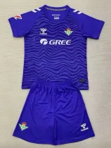 24/25  Real Betis Purple Goalkeeper  Kids Soccer Jersey