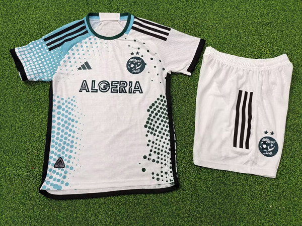 24/25  Algeria White Player Version  Kids Soccer Jersey(A32)球员