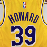 Lakers HOWARD # 39 Yellow Top Quality Hot Pressing NBA Jersey