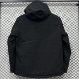 24/25 A804 Black Thickened Assault  Hooded Windbreaker (加厚冲锋衣）