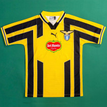 1998/1999 Lazio Away Yellow Retro Soccer Jersey