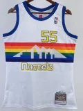 1991/92 Nuggets MUTOMBO #55 White Retro Top Quality Hot Pressing NBA Jersey