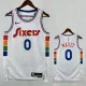24/25 76ERS MAXEY  # 0 City Edition Top Quality Hot Pressing Retro NBA Jersey