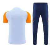 25/26  RMA  White Blue (Yellow Sleeves) Polo Collar Pants Set