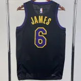23/24 LAKERS JAMES #6 Black City Edition Top Quality Hot Pressing NBA Jersey