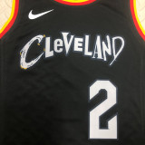 22/23 Cleveland Cavaliers IRVING #2 Black City Edition Top Quality Hot Pressing NBA Jersey