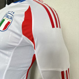 24/25 Italy Away Long Sleeve Player Version Soccer Jersey(长袖)