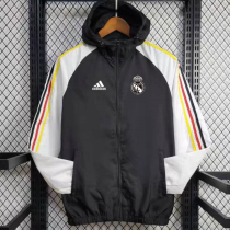 24/25 RMA Black & White Hooded Windbreaker(白袖）